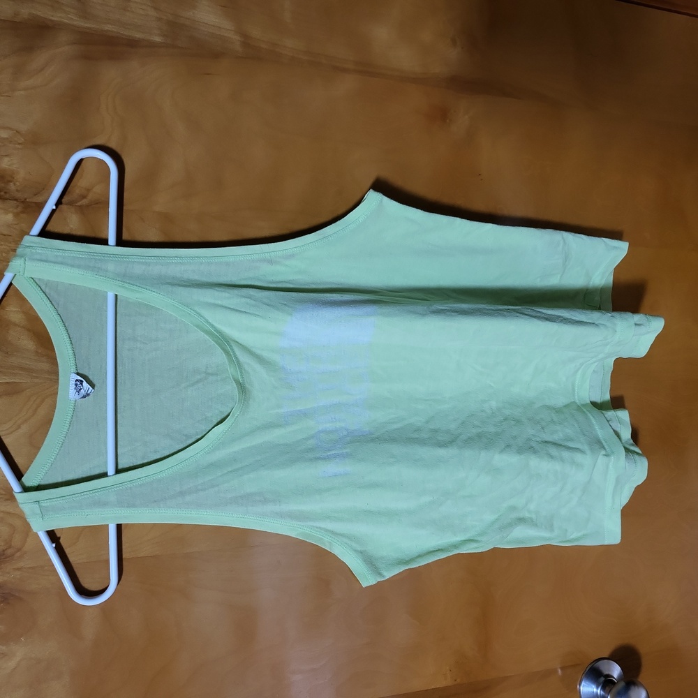 The North Face Tank Top Womens Size Large. TNF Logo. Lime Green